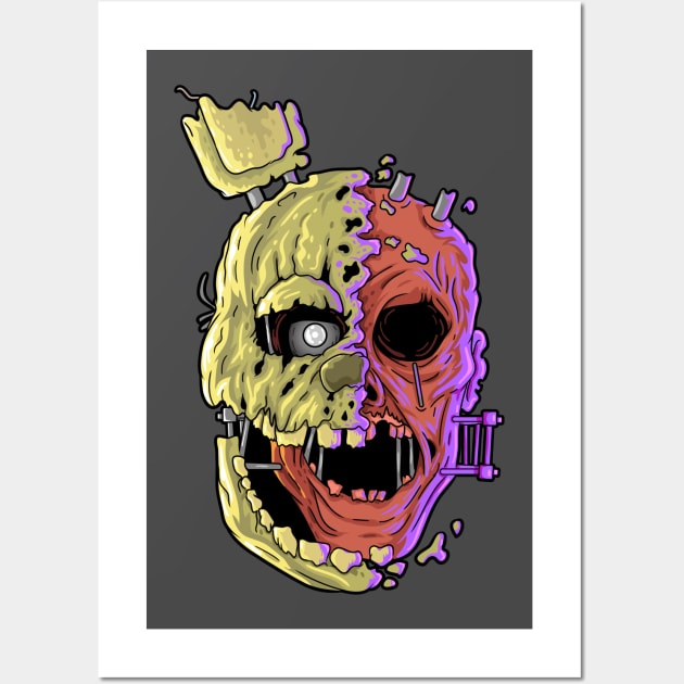 FNAF Springtrap Afton Wall Art by halegrafx